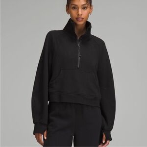 lululemon athletica Black funnel neck scuba